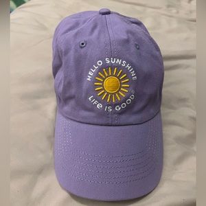 Purple women’s life is good hat